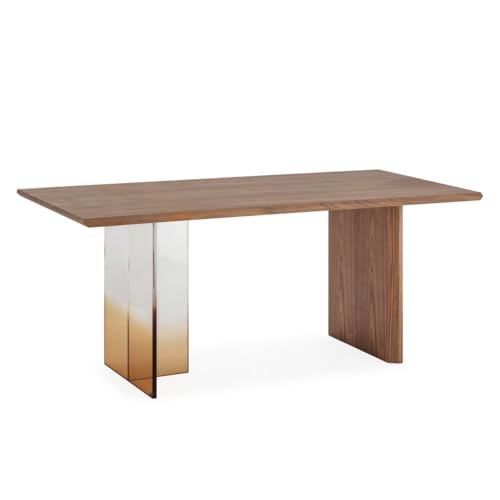 MESA COMEDOR 180X95X75 MADERA MARRON NOGAL/ACRILICO TRANSPARENTE/AHUMADO MARRON_AlexandreHouse MESA COMEDOR 180X95X75 MADERA MARRON NOGAL/ACRILICO TRANSPARENTE/AHUMADO MARRON_AlexandreHouse von AlexandreHouse