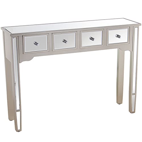 MESA ENTRADA MADERA/ESPEJO C/4CAJONES CHAMPAGNE 110X30X80CM MESA ENTRADA MADERA/ESPEJO C/4CAJONES CHAMPAGNE 110X30X80CM von AlexandreHouse