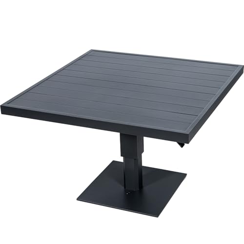 MESA EXT. ALUMINIO ANTRACITA REGULABLE EN ALTURA+91219+91220_101X101X45/68CM MESA EXT. ALUMINIO ANTRACITA REGULABLE EN ALTURA+91219+91220_101X101X45/68CM von AlexandreHouse