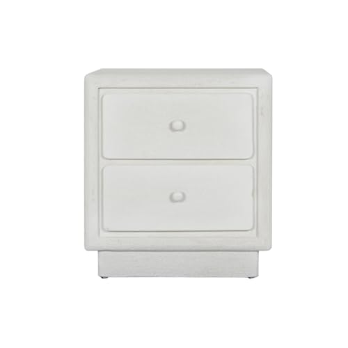 MESITA DE NOCHE MDF 48X36X53 RUGOSO BLANCO von AlexandreHouse
