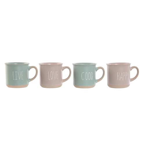 MUG SET 4 GRES 9,7X7X9,2 355ML ROSA MUG SET 4 GRES 9,7X7X9,2 355ML ROSA von AlexandreHouse
