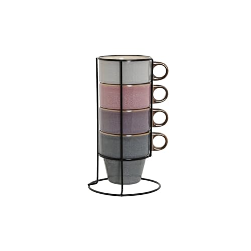 MUG SET 4 GRES METAL 12X12X21,5 220 DORADO AZUL MUG SET 4 GRES METAL 12X12X21,5 220 DORADO AZUL von AlexandreHouse