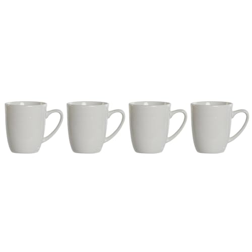 MUG SET 4 PORCELANA 12X10X9 330ML BLANCO von AlexandreHouse
