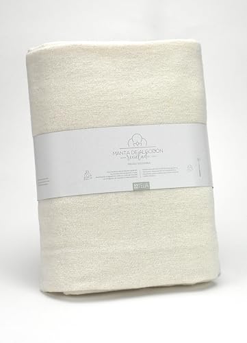 Mantita de algodón reciclado Lares crema von AlexandreHouse
