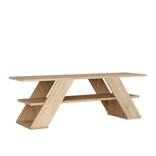 Mesa TV 120 cm. diagonal. Con un estante. Color Safir. (Alto 40 cm/Ancho 120 cm/Fondo 34 cm) von AlexandreHouse