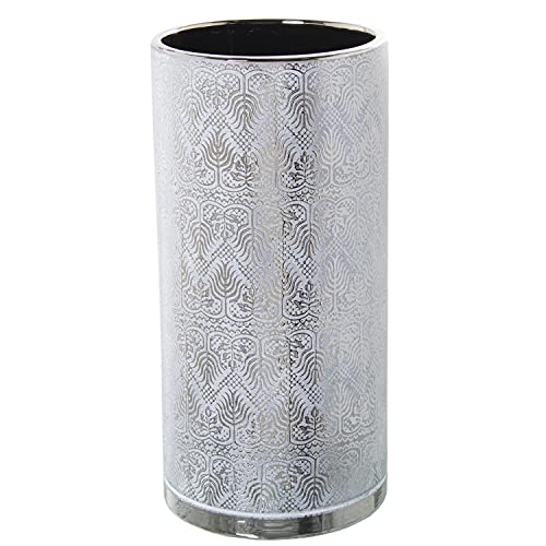 PARAGÜERO CERÁMICA BLANCO/PLATA °22X46CM PARAGÜERO CERÁMICA BLANCO/PLATA °22X46CM von AlexandreHouse