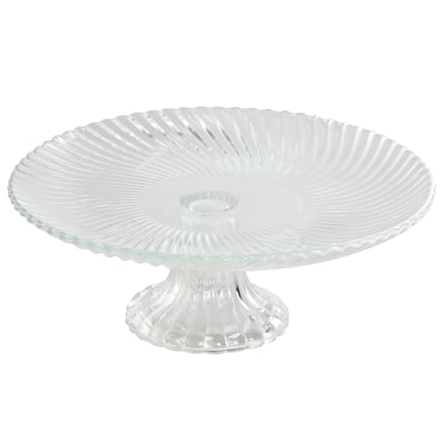 PLATO CRISTAL 20,5X20,5X7,5 RAYADO TRANSPARENTE von AlexandreHouse