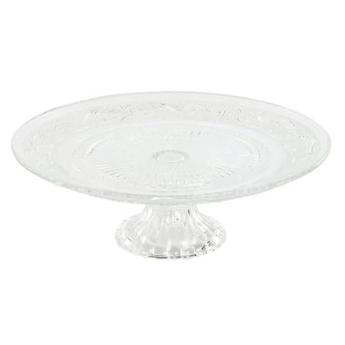 PLATO CRISTAL 23X23X8 PIE GRABADO TRANSPARENTE von AlexandreHouse