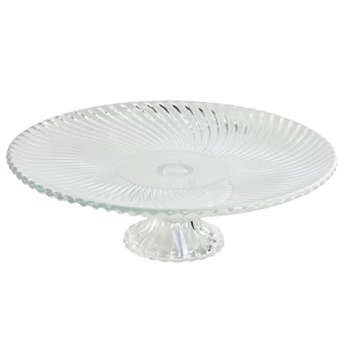 PLATO CRISTAL 26X26X8 RAYADO TRANSPARENTE von AlexandreHouse