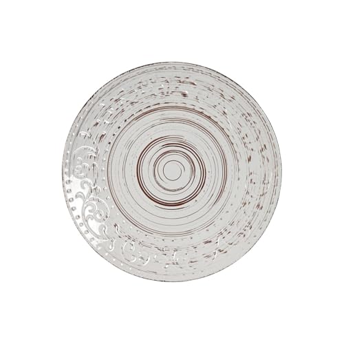 PLATO GRES 28X28X2,5 RELIEVE BLANCO von AlexandreHouse