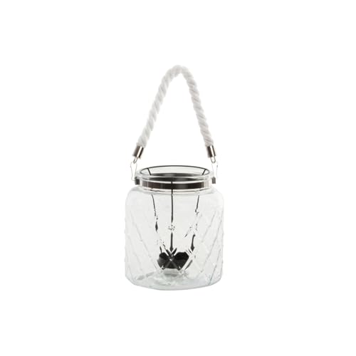 PORTAVELA CRISTAL ACERO 16X16X18 2600 GRABADO von AlexandreHouse