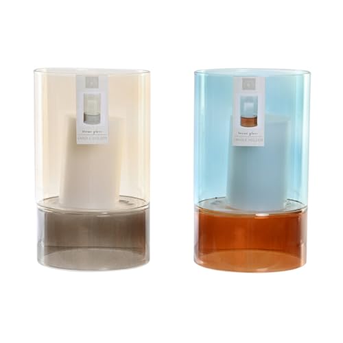 PORTAVELA SET 2 CRISTAL 13X13X21 000 GR, CON VELA PORTAVELA SET 2 CRISTAL 13X13X21 000 GR, CON VELA von AlexandreHouse