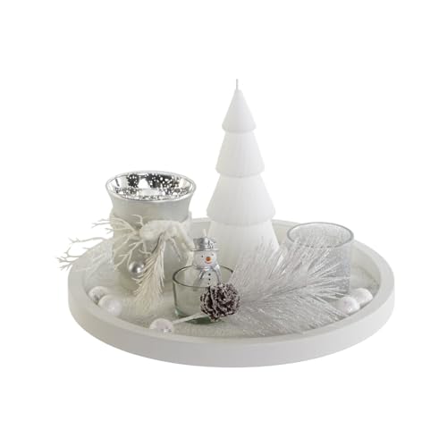 PORTAVELA SET 6 CRISTAL MDF 27,5X27,5X2 ARBOL von AlexandreHouse