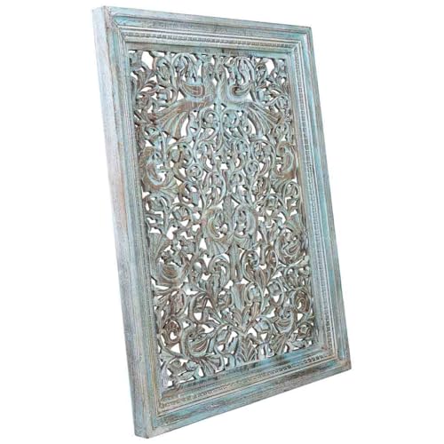Panel De Madera Acabado Artesanal Envejecido Azul Panel De Madera Acabado Artesanal Envejecido Azul von AlexandreHouse