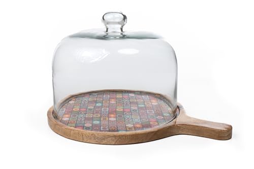 QUESERA MADERA LACADA C/TAPA VIDRIO von AlexandreHouse
