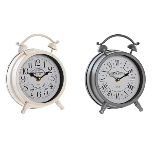 RELOJ SOBREMESA HIERRO CRISTAL 16X6,2X22,5 2 SURT. von AlexandreHouse