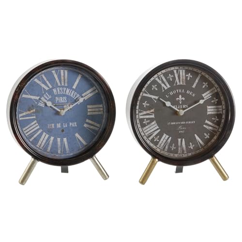 RELOJ SOBREMESA METAL CRISTAL 20,5X5X24 2 SURT. von AlexandreHouse