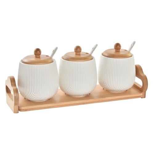 SALSERA SET 4 PORCELANA BAMBU 31X9X6,5 BLANCO von AlexandreHouse
