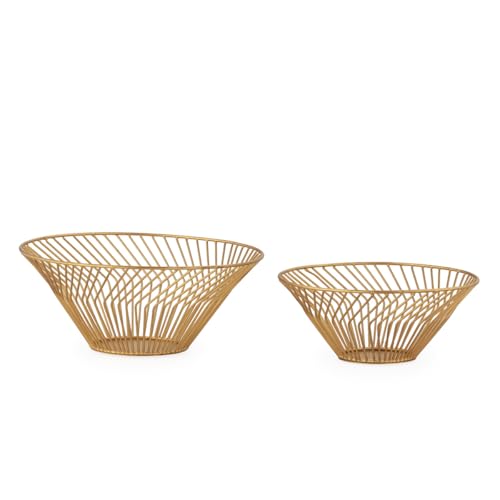 SET/2 CENTRO DE MESA 12X5X12/10X4,5X10 METAL DORADO SET/2 CENTRO DE MESA 12X5X12/10X4,5X10 METAL DORADO von AlexandreHouse