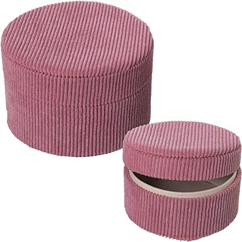 SET 2 CAJAS JOYERO PANA ROSA °13X9CM+°10X7CM von AlexandreHouse