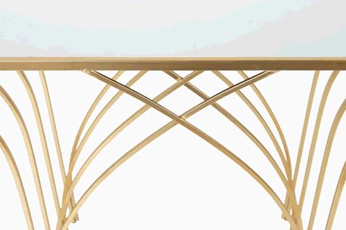 SET 2 CONSOLAS METAL MARMOL 100x30x75 91x26x66CM von AlexandreHouse