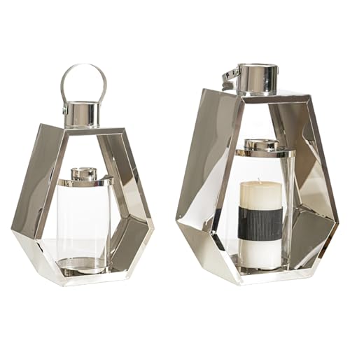 SET 2 FAROLES METAL EXAGONAL PLATEADO SET 2 FAROLES METAL EXAGONAL PLATEADO von AlexandreHouse