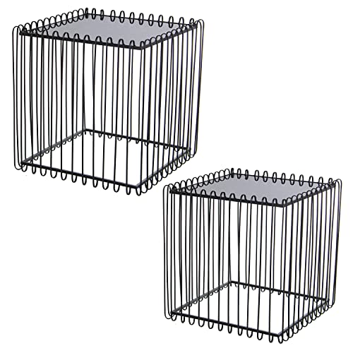 SET 2 MESAS AUXILIARES METAL NEGRO C/CRISTAL NEGRO 60X60X60+45X45X45CM SET 2 MESAS AUXILIARES METAL NEGRO C/CRISTAL NEGRO 60X60X60+45X45X45CM von AlexandreHouse