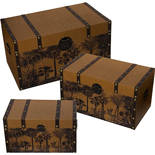 SET 3 BAÚLES MADERA DM+RATÁNPALMERAS 65X38X35+55X32X30+45X26X25CM SET 3 BAÚLES MADERA DM+RATÁNPALMERAS 65X38X35+55X32X30+45X26X25CM von AlexandreHouse
