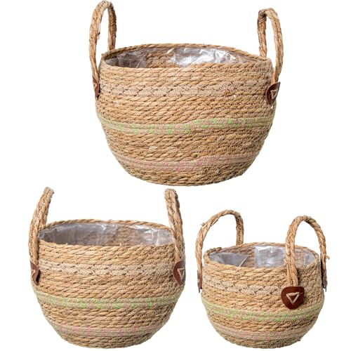 SET 3 CESTOS MIMBRE NATURAL_°30X30+°24X24+°18X18CM SET 3 CESTOS MIMBRE NATURAL_°30X30+°24X24+°18X18CM von AlexandreHouse
