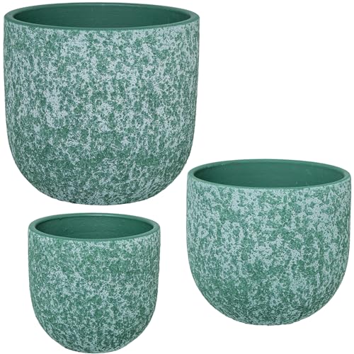 SET 3 MACETEROS CERÁMICA VERDEMENTA_°20X18+°24X22+°29X27CM SET 3 MACETEROS CERÁMICA VERDEMENTA_°20X18+°24X22+°29X27CM von AlexandreHouse
