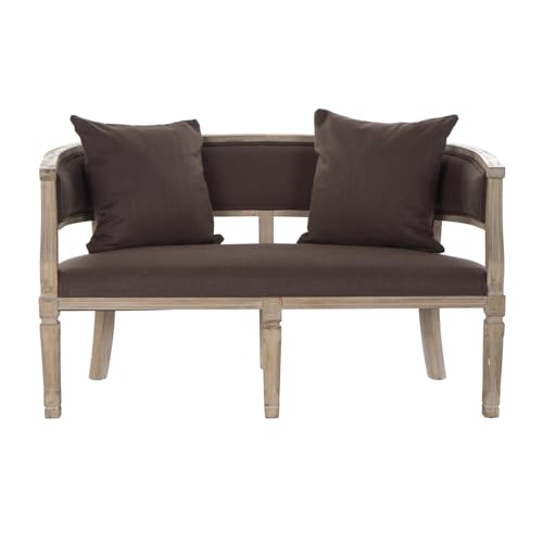 SOFA LINO RUBBERWOOD 122X69X72 2 PLAZAS MARRON_AlexandreHouse von Redesyn