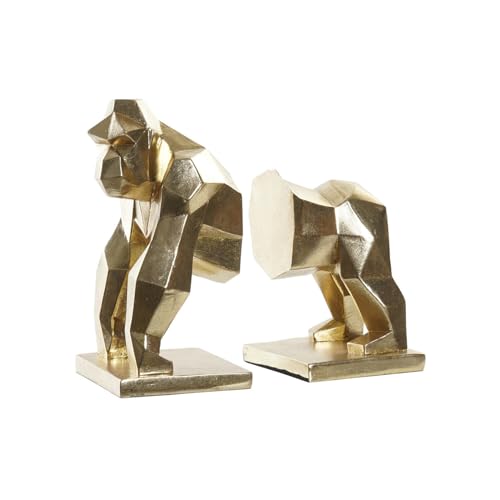 SUJETALIBROS SET 2 RESINA 14X12,5X24 GORILA DORADO SUJETALIBROS SET 2 RESINA 14X12,5X24 GORILA DORADO von Redesyn