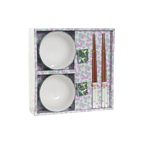 SUSHI SET 6 PORCELANA MADERA 25X25X6,5 VERDE von AlexandreHouse