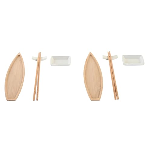 SUSHI SET 8 BAMBU CERAMICA 8X5X2 NATURAL von AlexandreHouse