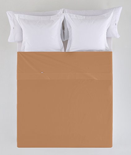 Sábana SABANA ENCIMERA color marrón - Cama de 180 50% algodón / 50% poliéster - 144 hilos. Gramage: 115 von AlexandreHouse