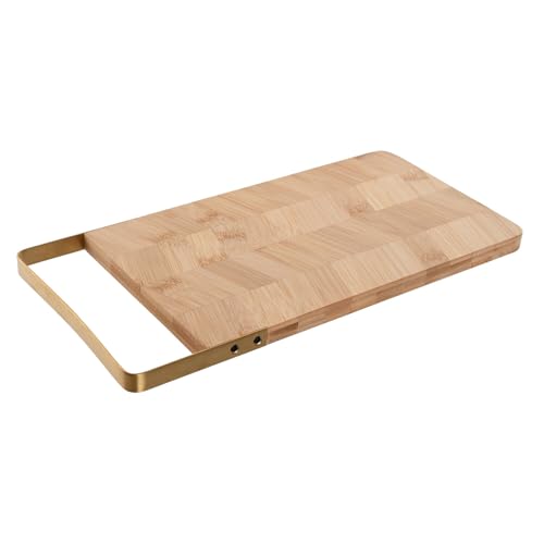 TABLA CORTAR BAMBU METAL 35,5X17,5X1,5 NATURAL von AlexandreHouse