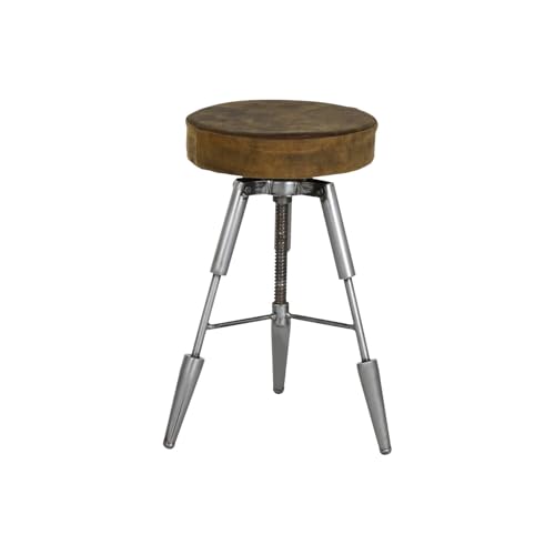 TABURETE METAL PIEL 39X39X57 78 REGULABLE PLATEADO TABURETE METAL PIEL 39X39X57 78 REGULABLE PLATEADO von AlexandreHouse