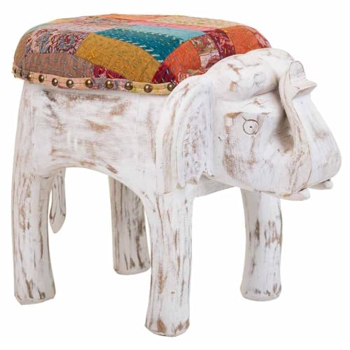 Taburete Acabado Artesanal Blanco Taburete Acabado Artesanal Blanco von AlexandreHouse