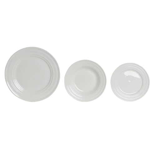 VAJILLA SET 18 PORCELANA 27X27X2 BLANCO von Redesyn