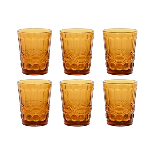 VASO SET 6 CRISTAL 8X8X10 240ML RELIEVE AMBAR VASO SET 6 CRISTAL 8X8X10 240ML RELIEVE AMBAR von AlexandreHouse