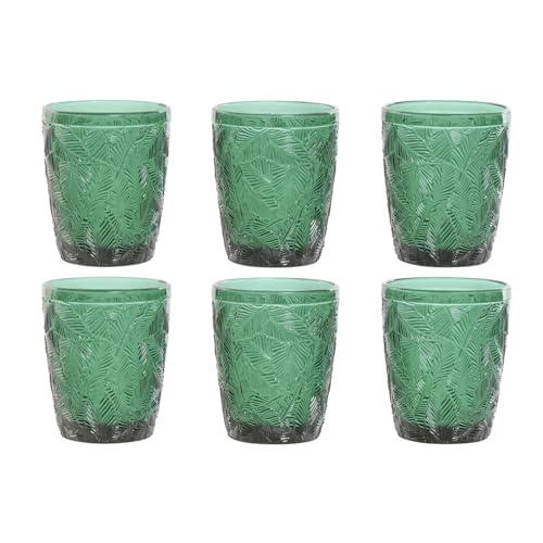 VASO SET 6 CRISTAL 8X8X10 300ML HOJAS RELIEVE VASO SET 6 CRISTAL 8X8X10 300ML HOJAS RELIEVE von AlexandreHouse