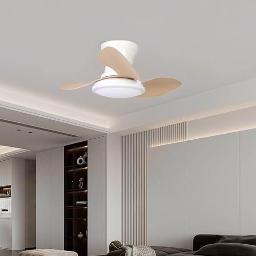 VENTILADOR TECHO 3 ASPAS/LAMPARA ABS BLANCO/NATUR von AlexandreHouse