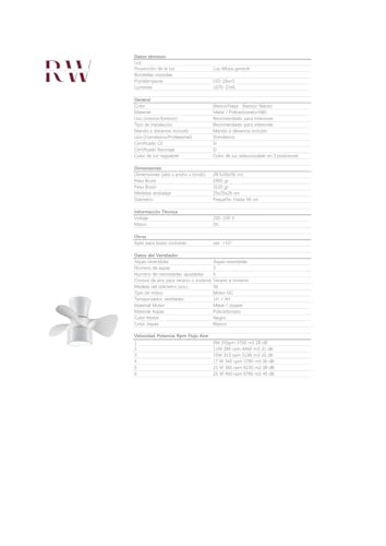 VENTILADOR TECHO 3 ASPAS/LAMPARA METAL/ABS BLANC VENTILADOR TECHO 3 ASPAS/LAMPARA METAL/ABS BLANC von AlexandreHouse