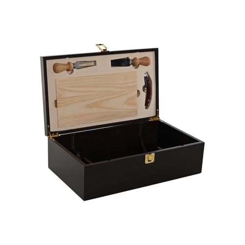 VINO SET 5 MDF 36X21X12 TABLA QUESO MARRON OSCURO von AlexandreHouse