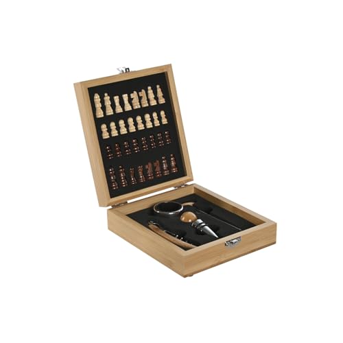 VINO SET 6 BAMBU 15X17X5 AJEDREZ NATURAL von AlexandreHouse
