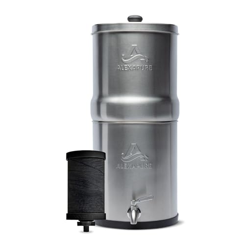Alexapure Pro Edelstahl-Wasserfiltersystem – 5.000 Gallonen Durchsatzkapazität von Alexapure