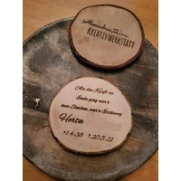 Gravierte Baumscheibe, Holzscheibe Mit Rinde, Beerdigung, Friedwald, Waldbestattung Gravierte Baumscheibe, Holzscheibe Mit Rinde, Beerdigung, Friedwald, Waldbestattung von AlexasKreativwerk