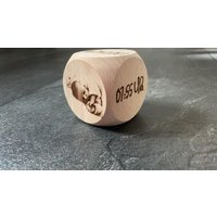 Personalisierter Geburtswürfel/ Geschenk/ Holzwürfel/ Baby-Geschenk/ Baby-Würfel von AlexasKreativwerk