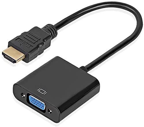 Alextry Adapter HDMI auf VGA, universeller Adapter, Konverter Stecker zu Buchse, 1080P für Tablet, PC, Laptop schwarz von Alextry