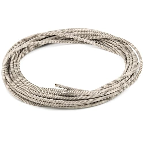 ALFA LOGISTIK Edelstahlseil 10mm Durchmesser 10m Länge - Edelstahl Drahtseil - Edelstahldrahtseil Meterware Edelstahlseile - Edelstahl Seil ALFA LOGISTIK Edelstahlseil 10mm Durchmesser 10m Länge - Edelstahl Drahtseil - Edelstahldrahtseil Meterware Edelstahlseile - Edelstahl Seil von Alfa Logistik